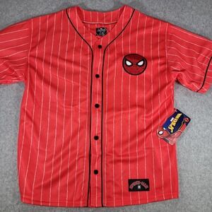 Spider-Man Marvel Baseball Jersey Boys XXL (18) Red